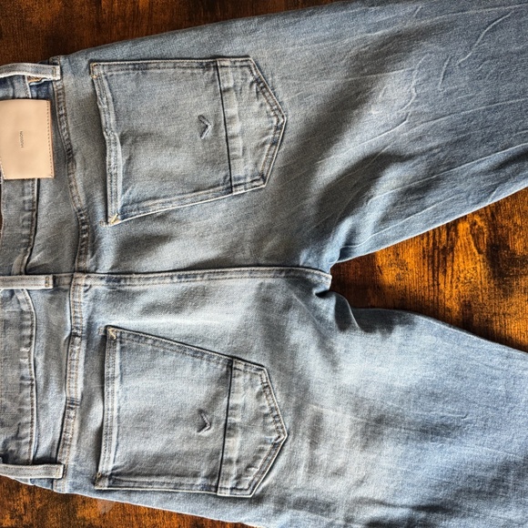 Hudson AXL DIN Jean Pants Size 31 Slim Light Distressed Washed Ripped - Picture 6 of 7